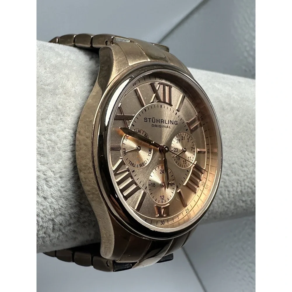 Stuhrling Rose Gold Original Ladies Watch New Battery 38MM‎ 7